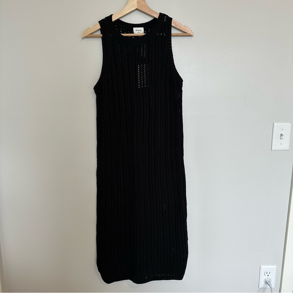 Wilfred Free Letter Crochet Dress Black Size S